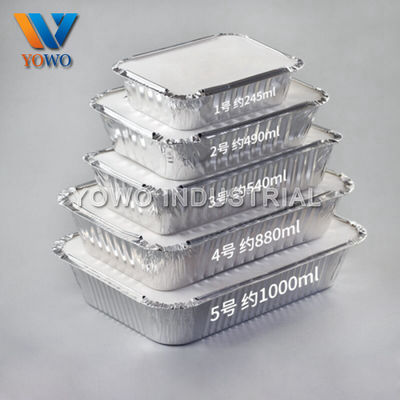 0.06mm Wegwerfnahrungsmittelbehälter aluminiumfolie-245ml
