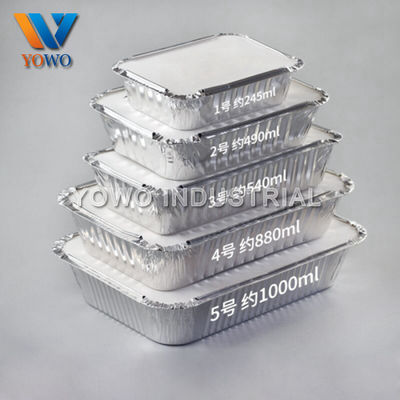 FDA bestätigte sicheren Aluminiumbehälter der Mikrowellen-1.5lb mit Deckeln